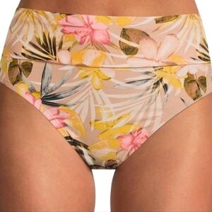TIME AND TRU Women's 2-PC Floral Bikini Set Top And High Waist Bottom Sz XL